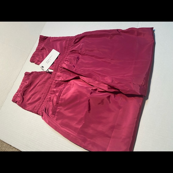 Fuschia Pink Silk Bomber joggers - Picture 3 of 3